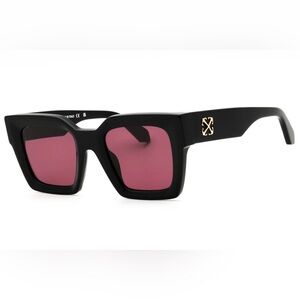 Off-White unisex man’s / woman’s sunglasses OERI13I JACKSON 1028 Black/Burgundy